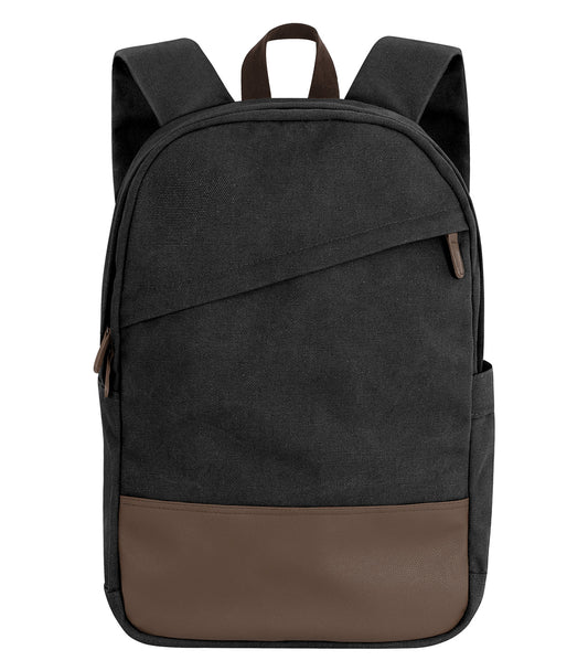 KOI® CANVAS BACKPACK. 13L - Faded Black