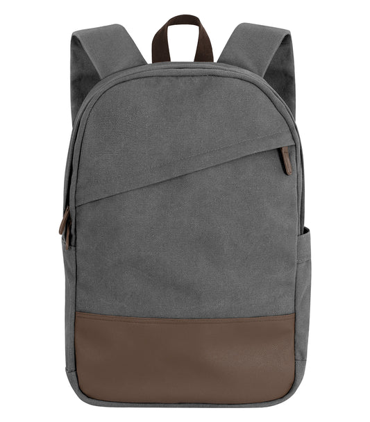 KOI® CANVAS BACKPACK. 13L - Faded Grey