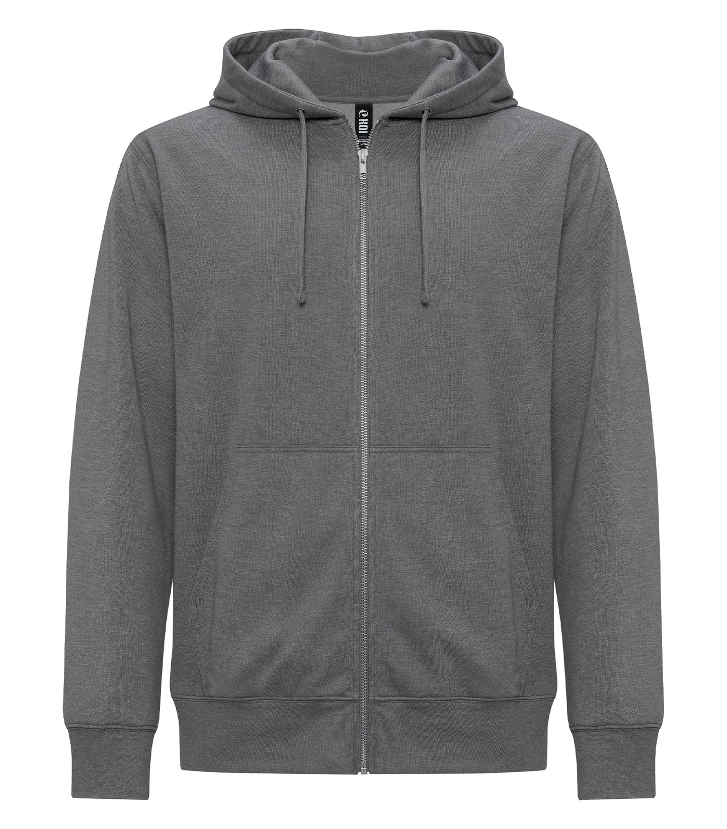 KOI TRIBLEND FLEECE FULL ZIP HOODIE (KOI2052) - Grey Shadow