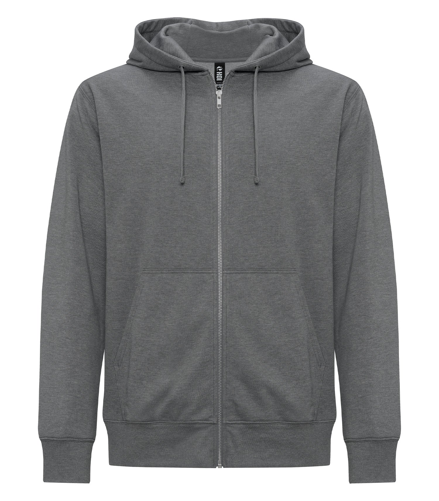 KOI TRIBLEND FLEECE FULL ZIP HOODIE (KOI2052) - Grey Shadow
