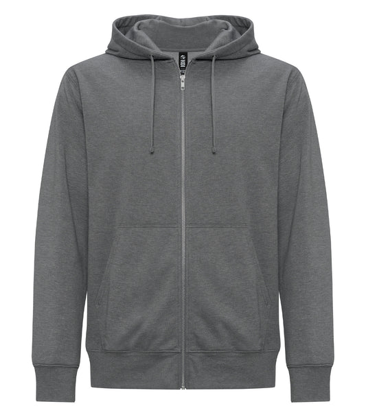 KOI® ELEMENT TRIBLEND FLEECE FULL ZIP HOODIE - Grey Shadow