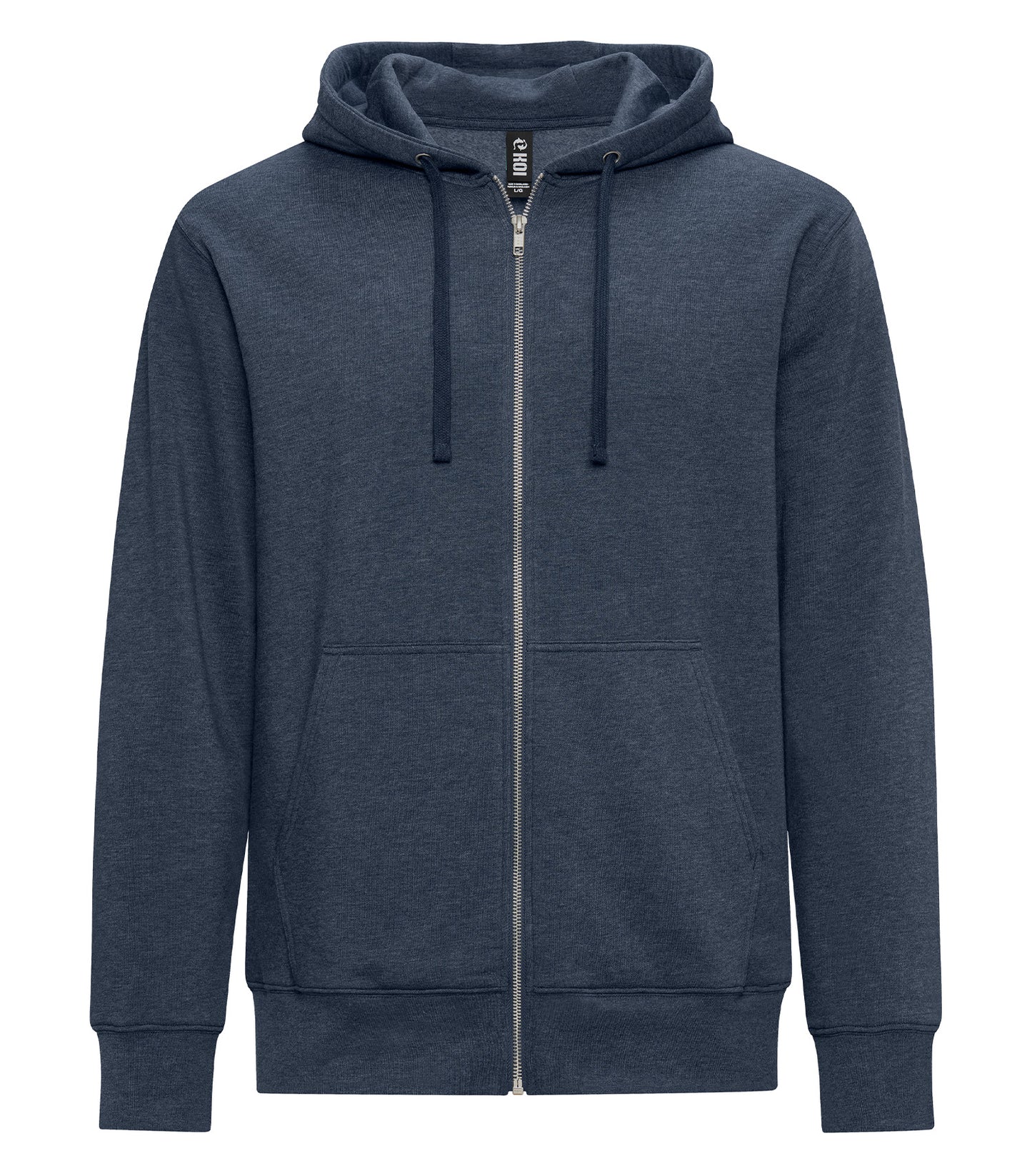 KOI TRIBLEND FLEECE FULL ZIP HOODIE (KOI2052) - Indigo Frost