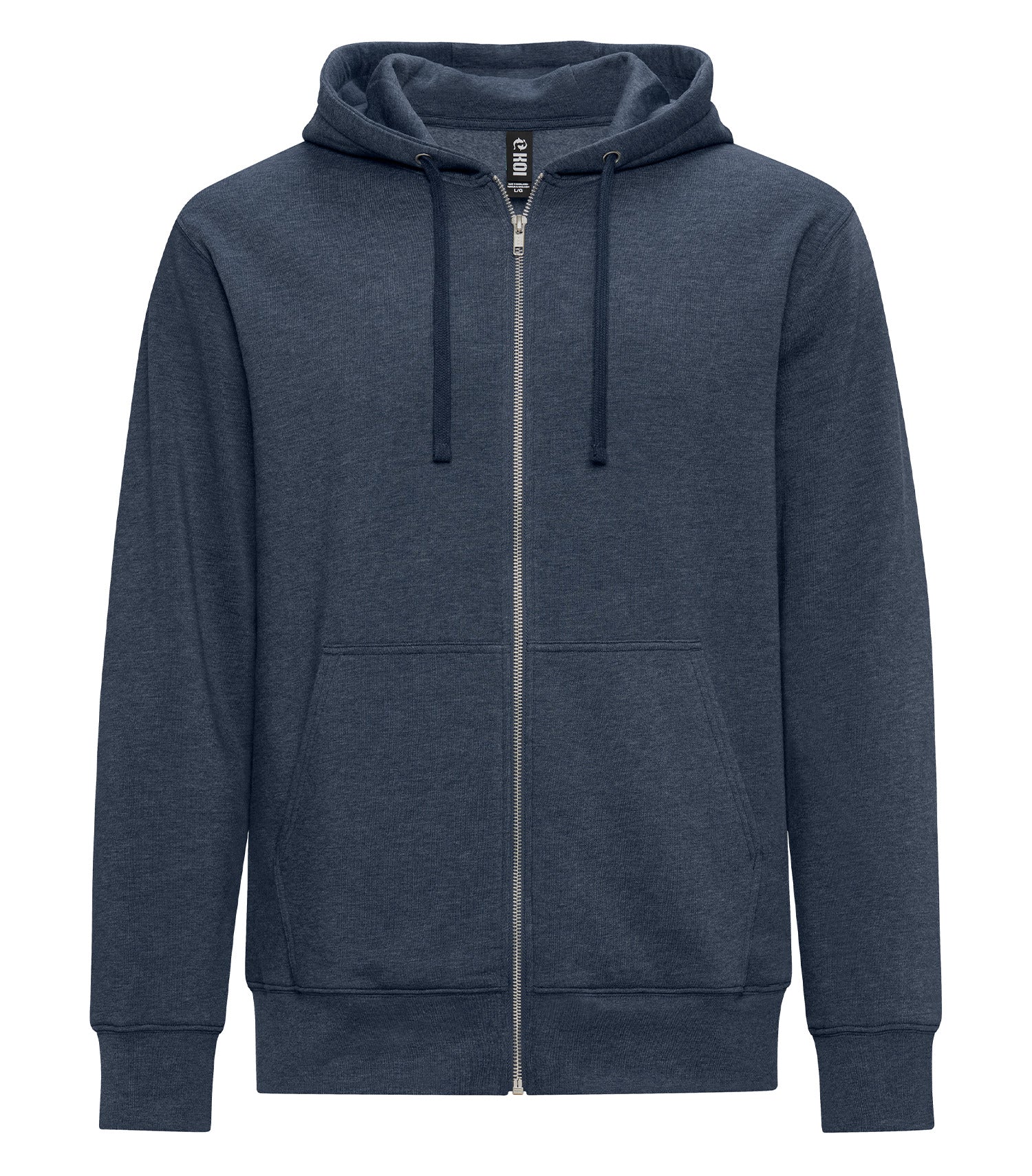 KOI TRIBLEND FLEECE FULL ZIP HOODIE (KOI2052) - Indigo Frost