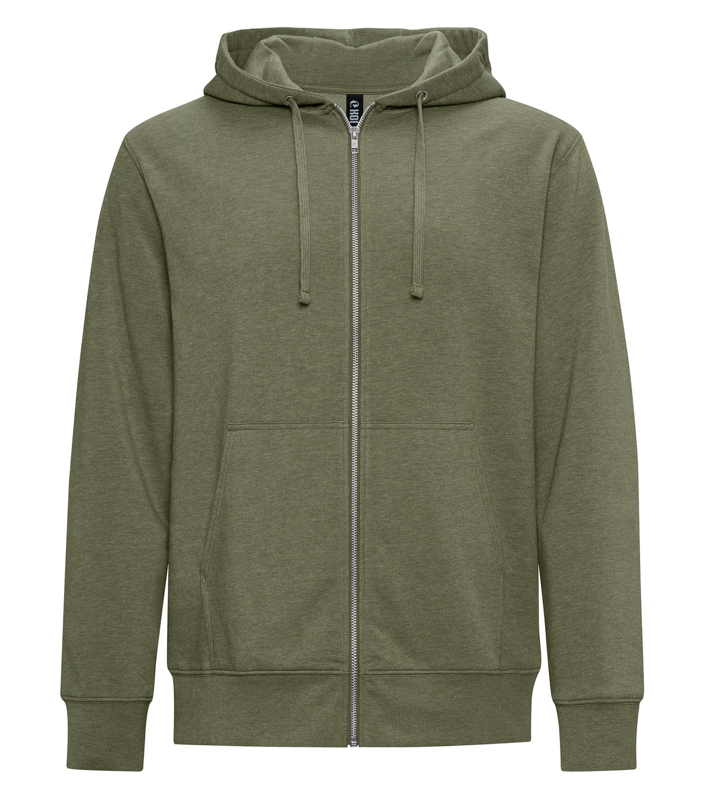 KOI TRIBLEND FLEECE FULL ZIP HOODIE (KOI2052) - Military Frost