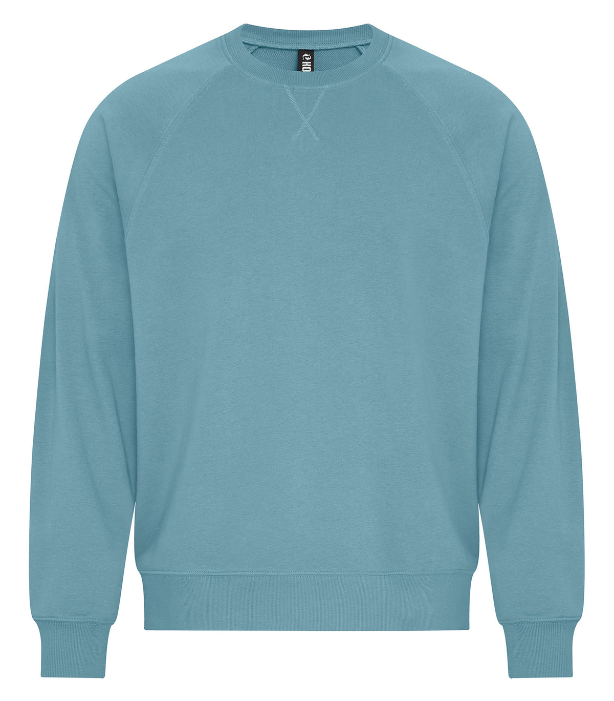 KOI® ELEMENT CVC FRENCH TERRY CREWNECK - Blue Agave