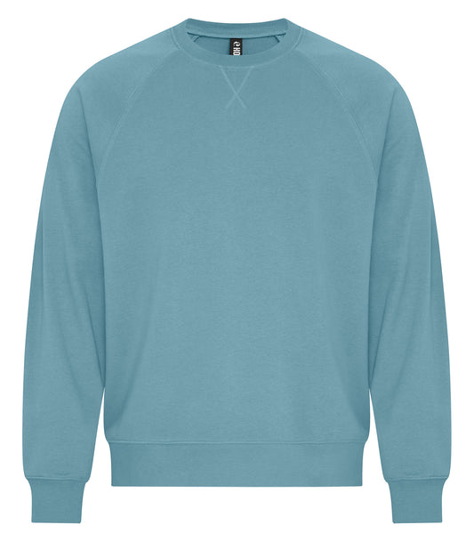 KOI® ELEMENT CVC FRENCH TERRY CREWNECK - Blue Agave
