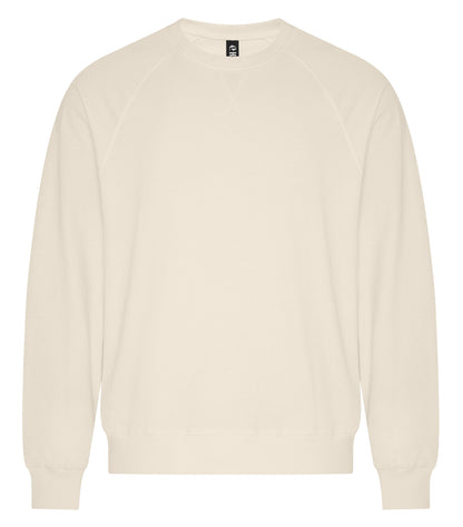 KOI® ELEMENT CVC FRENCH TERRY CREWNECK - Natural