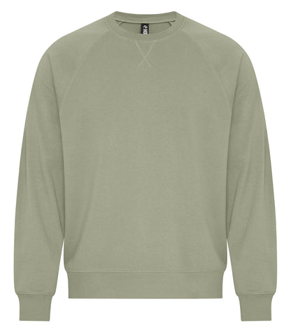 KOI® ELEMENT CVC FRENCH TERRY CREWNECK - Thyme