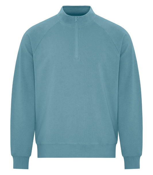 KOI® ELEMENT CVC FRENCH TERRY 1/4 ZIP - Blue Agave