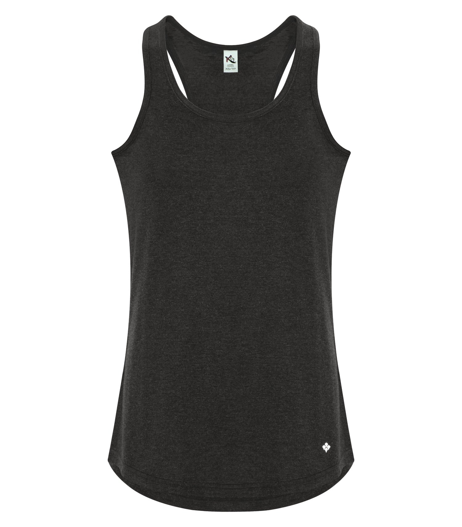 KOI TRIBLEND RACERBACK LADIES' TANK (KOI8035L) - Charcoaltriblend C2