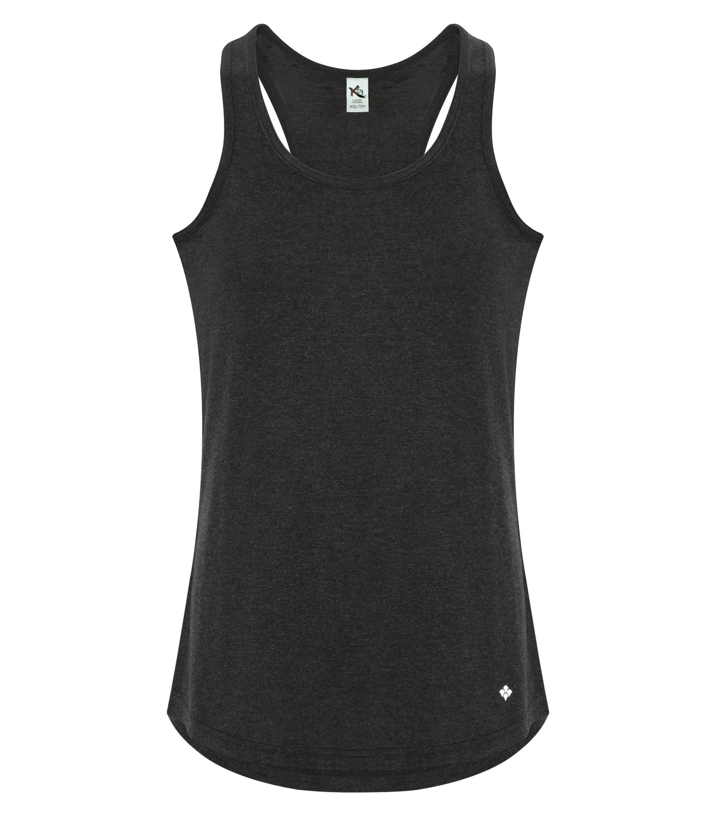 KOI TRIBLEND RACERBACK LADIES' TANK (KOI8035L) - Charcoaltriblend C2