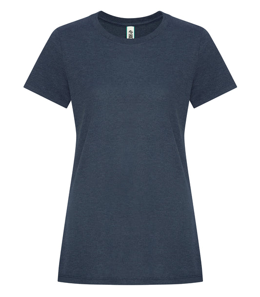 KOI® ELEMENT TRIBLEND LADIES' TEE - Indigo Frost