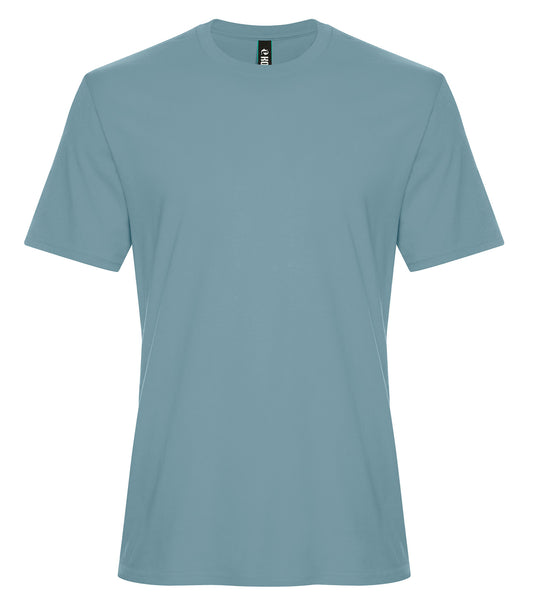 KOI® ELEMENT RING SPUN COTTON TEE - Blue Mist