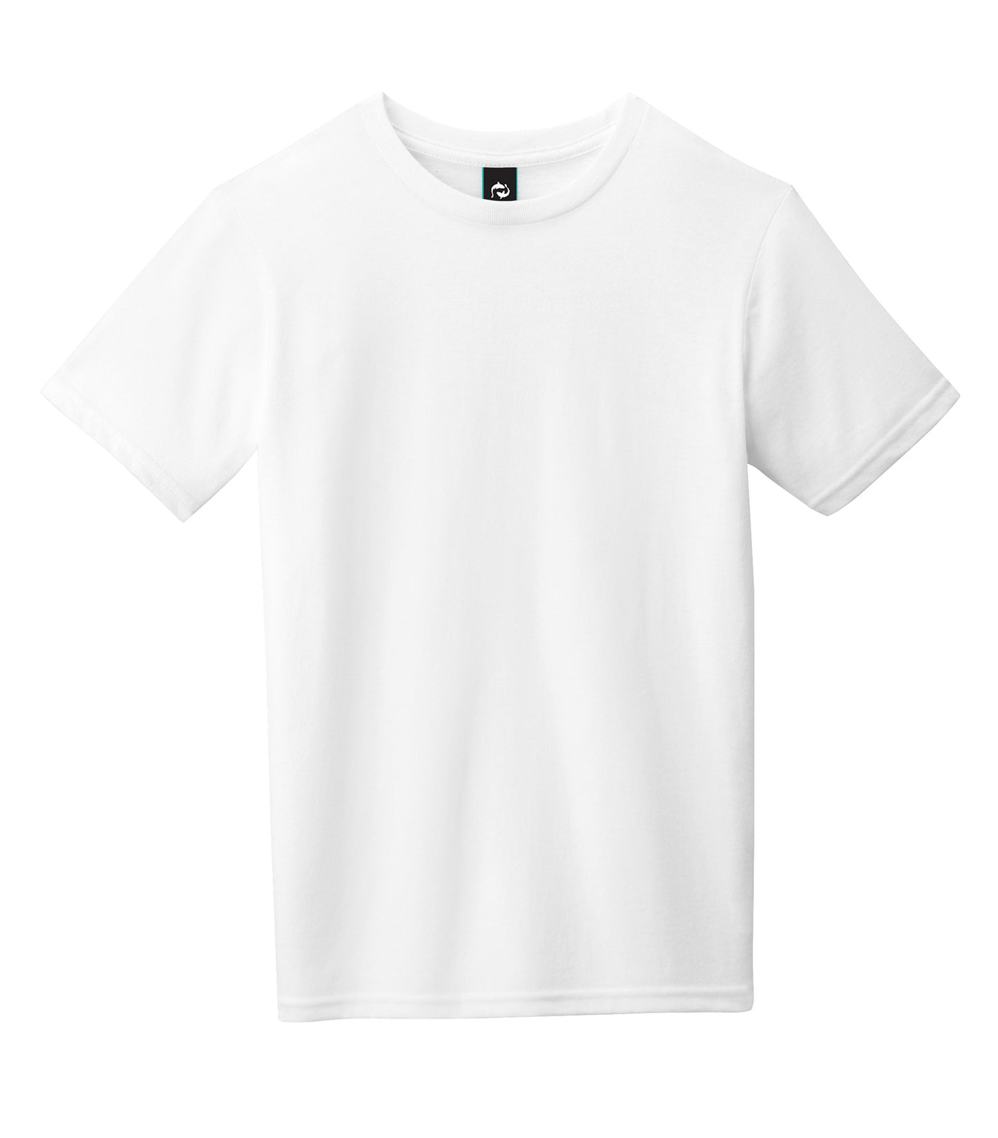 KOI RING SPUN COTTON YOUTH' TEE (KOI8070Y) - Flat Front White