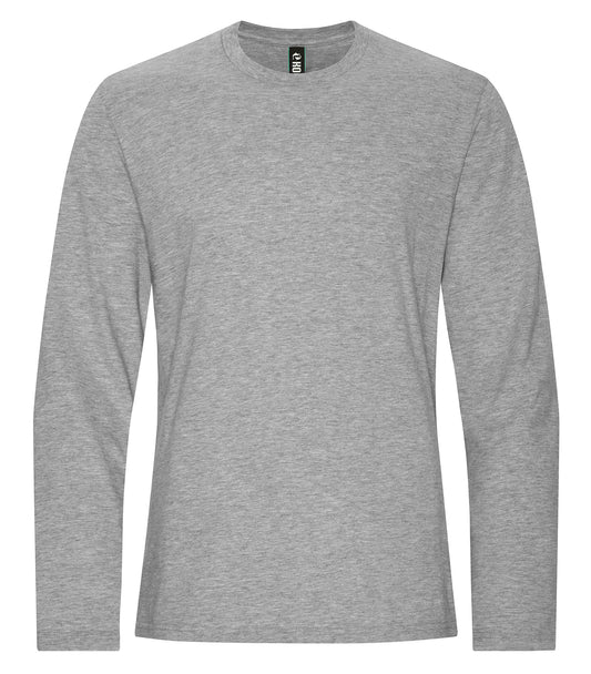 KOI RING SPUN COTTON LONG SLEEVE TEE (KOI8075) - Grey Heather