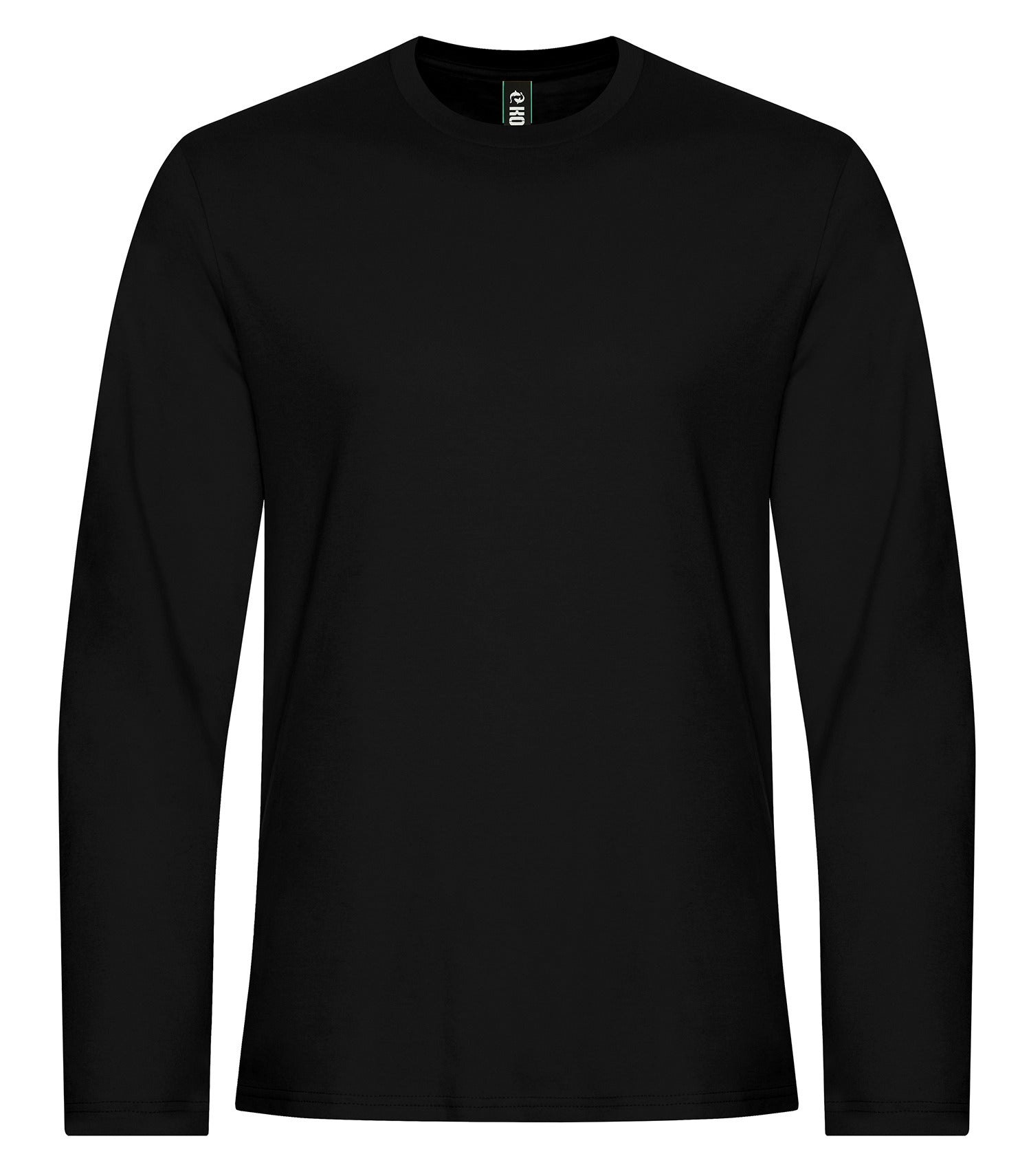 KOI RING SPUN COTTON LONG SLEEVE TEE (KOI8075) - Onyx