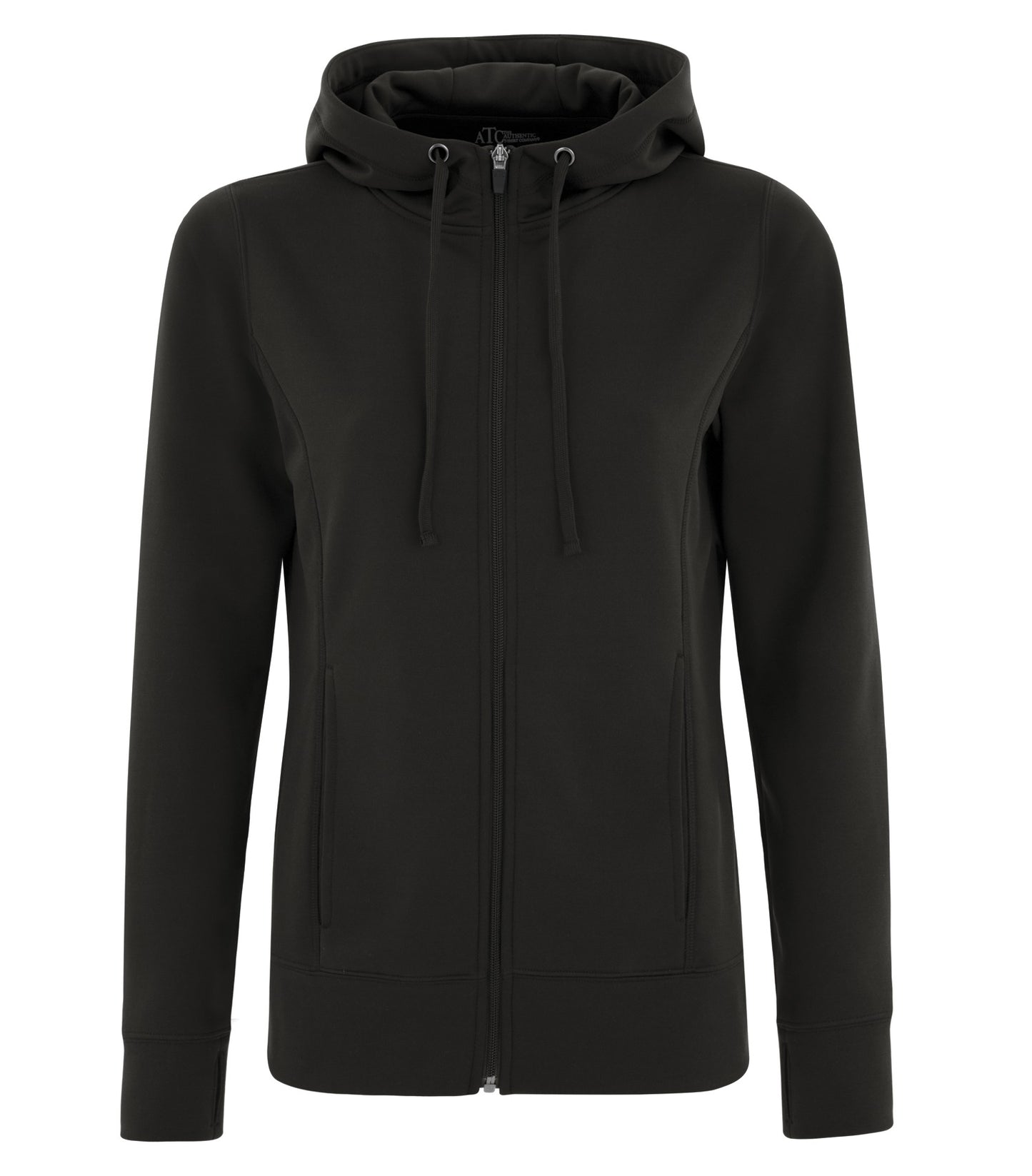 ATC FLEECE FULL ZIP LADIES' HOODIE (L2004) - Black