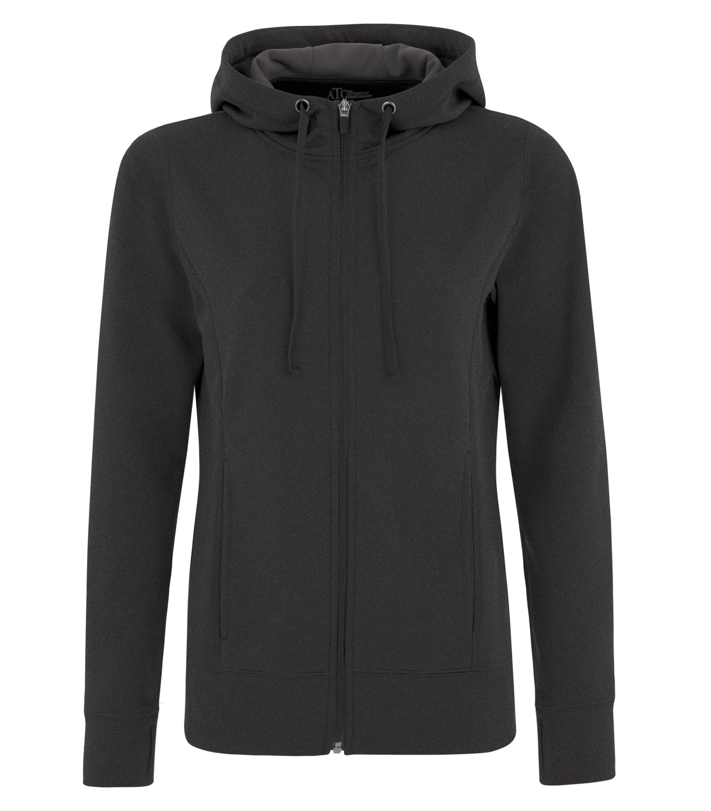 ATC FLEECE FULL ZIP LADIES' HOODIE (L2004) - Charcoalheather