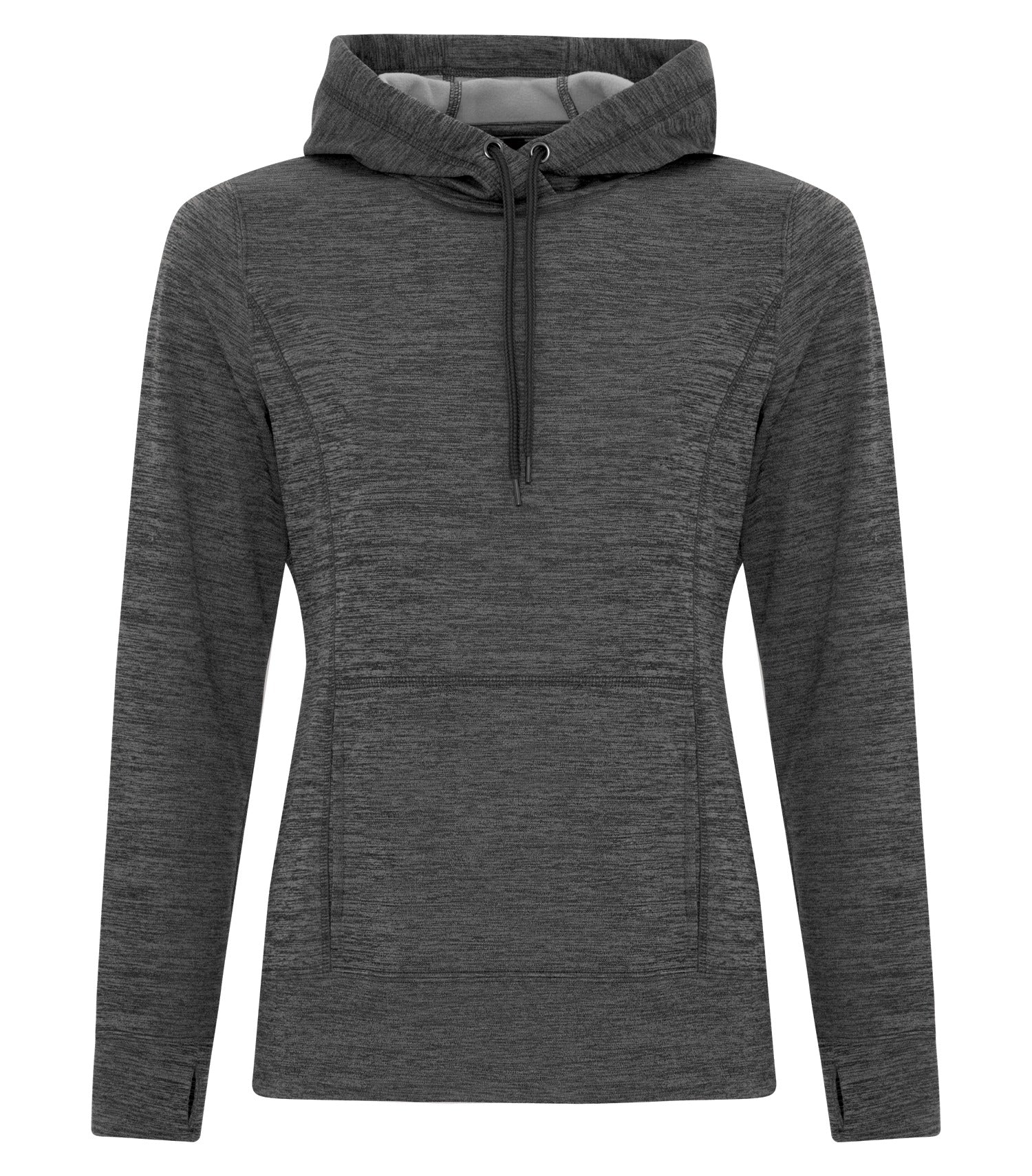 ATC HEATHER FLEECE LADIES' HOODIE (L2033) - Charcoaldynamic