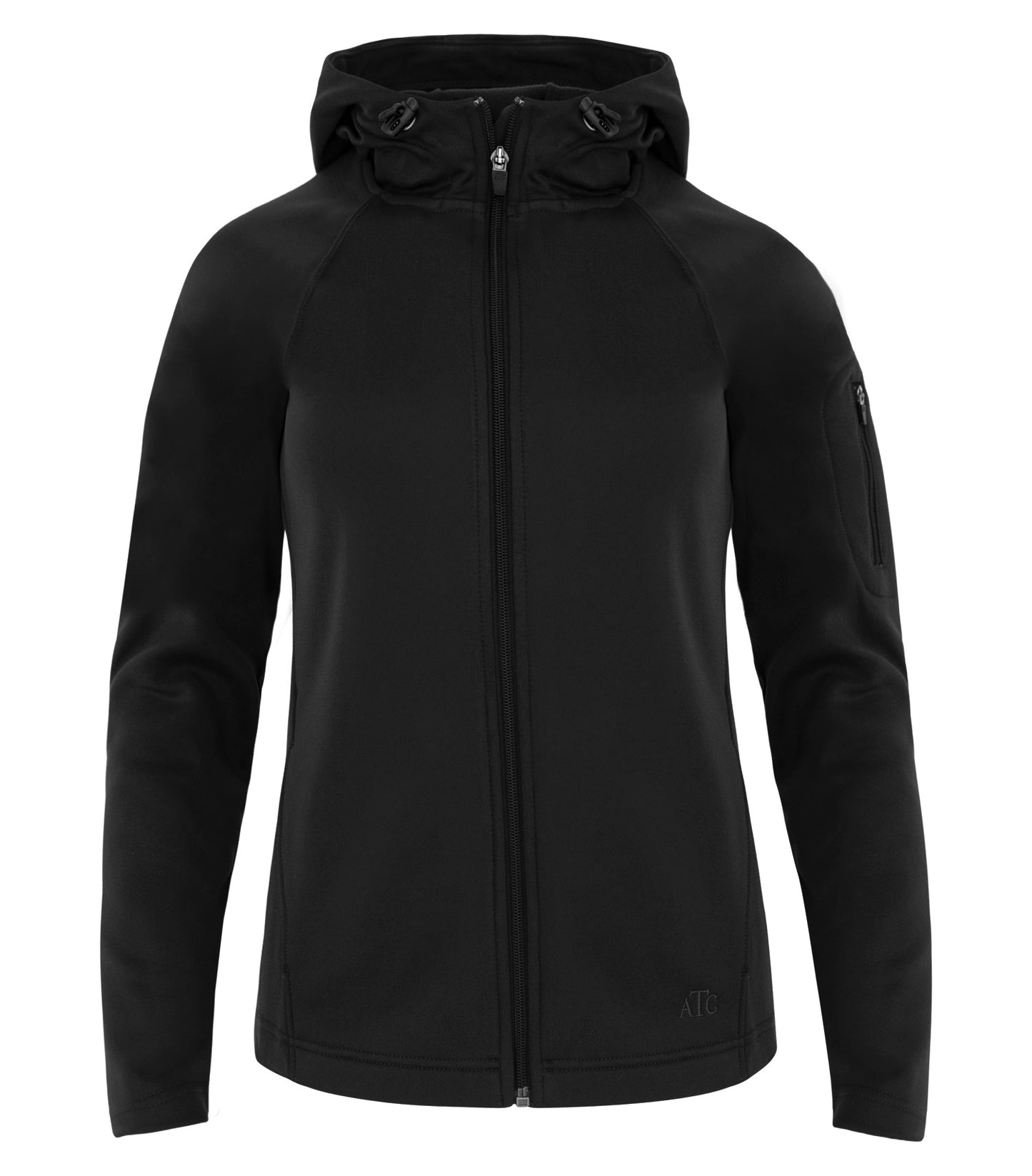 ATC FLEECE HOODED LADIES' JACKET (L221) - Black