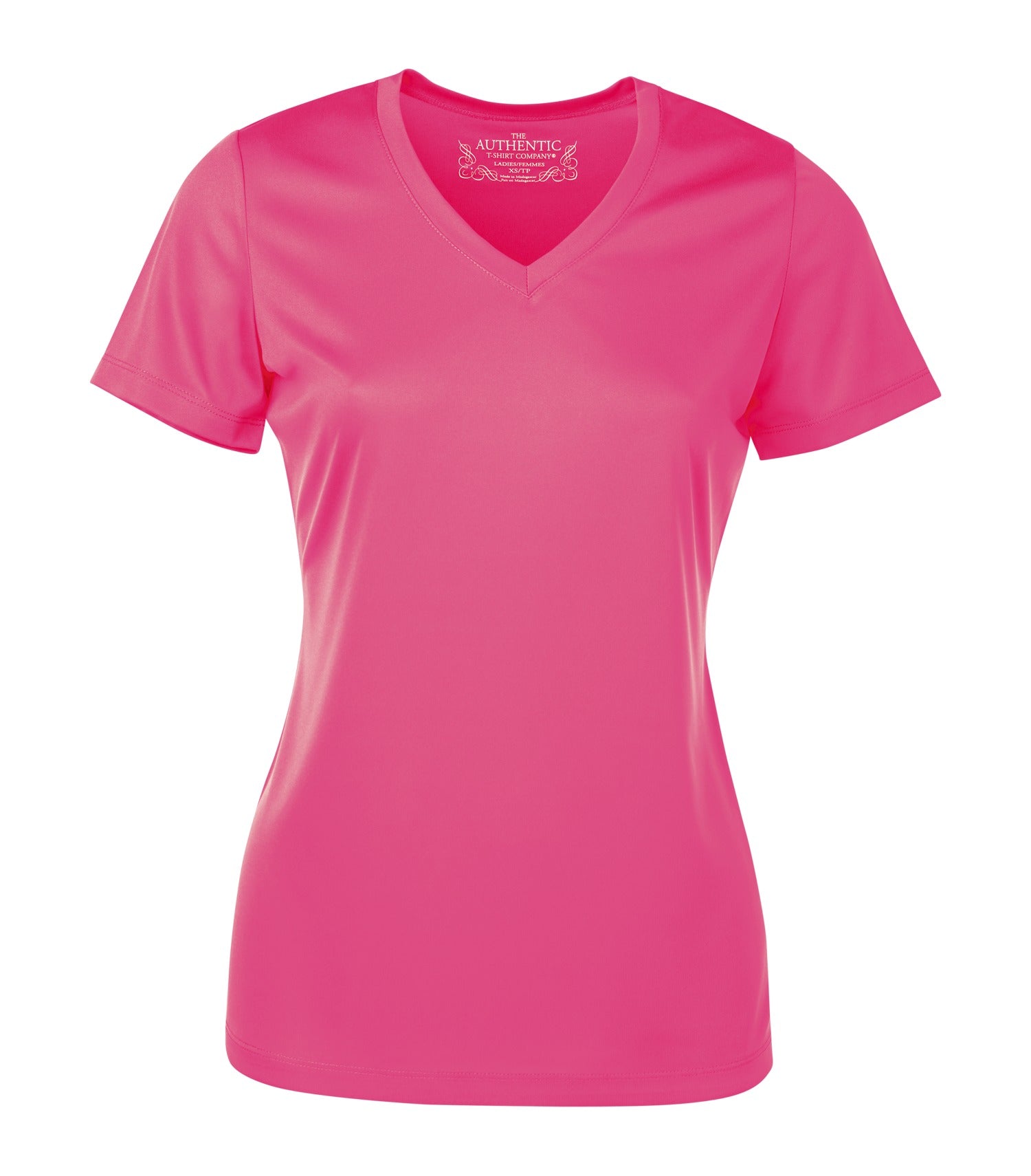ATC SHORT SLEEVE V-NECK LADIES' TEE (L3520) - Extremepink Webonly