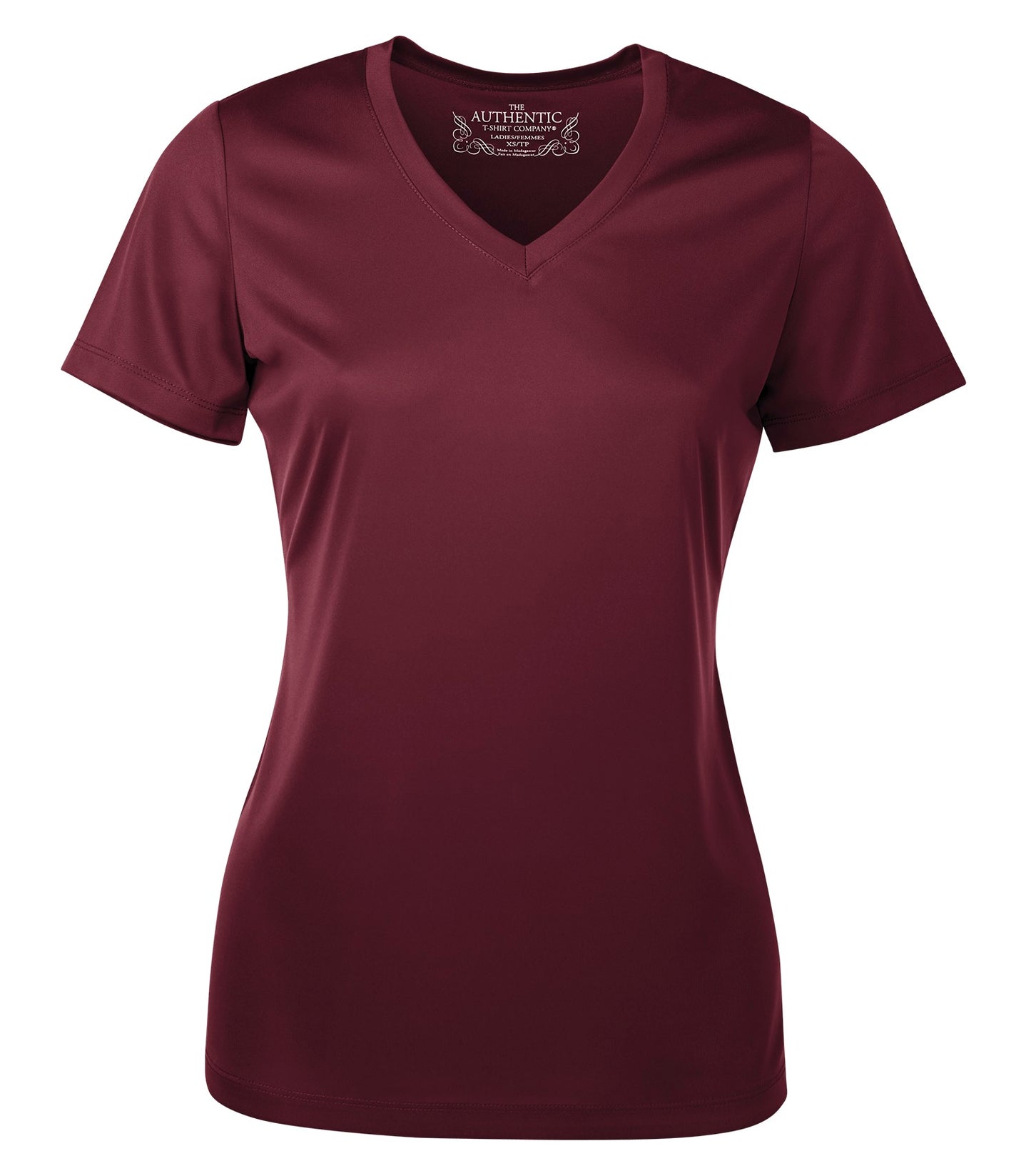 ATC SHORT SLEEVE V-NECK LADIES' TEE (L3520) - Maroon