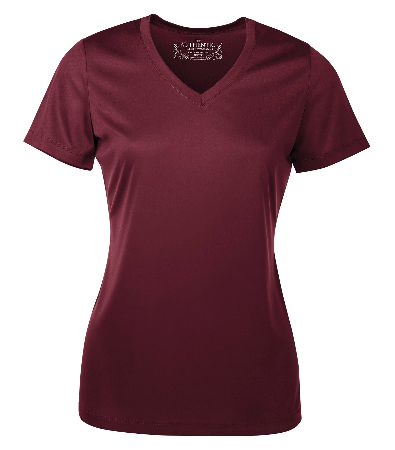 ATC SHORT SLEEVE V-NECK LADIES' TEE (L3520) - Maroon