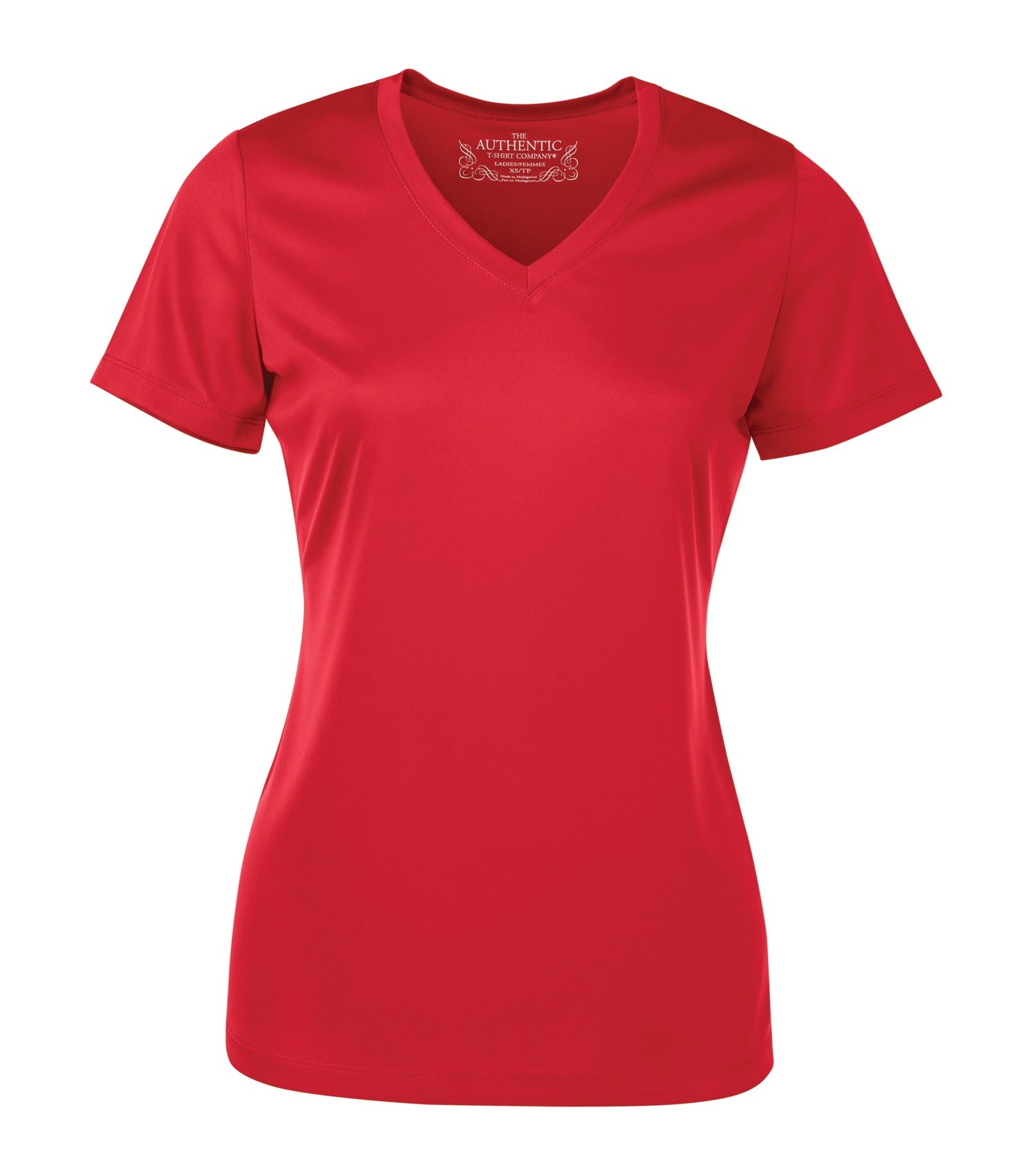 ATC SHORT SLEEVE V-NECK LADIES' TEE (L3520) - Truered