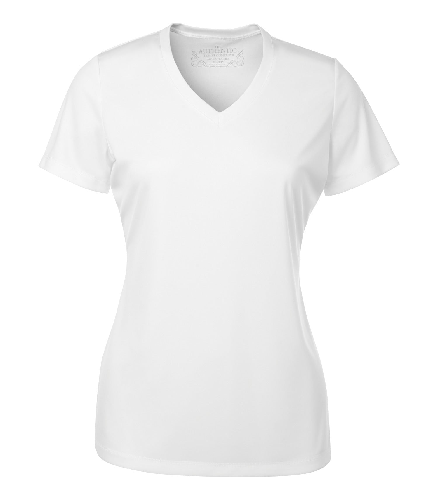 ATC SHORT SLEEVE V-NECK LADIES' TEE (L3520) - White