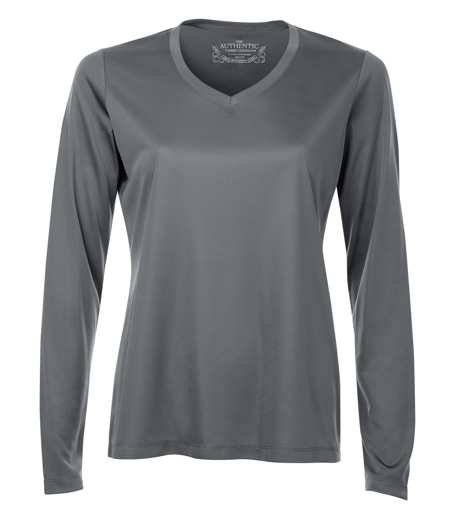 ATC LONG SLEEVE V-NECK LADIES' TEE (L3520LS) - Coalgrey