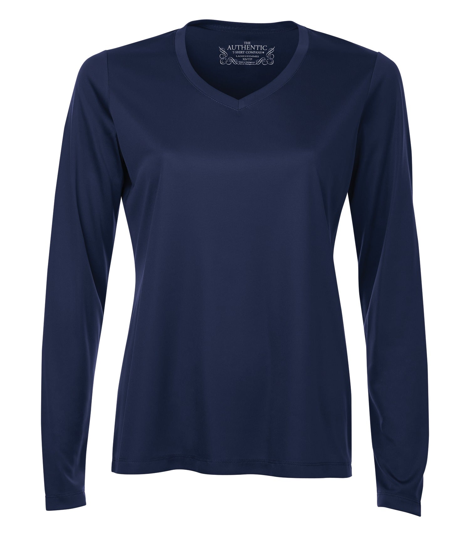 ATC LONG SLEEVE V-NECK LADIES' TEE (L3520LS) - Truenavy
