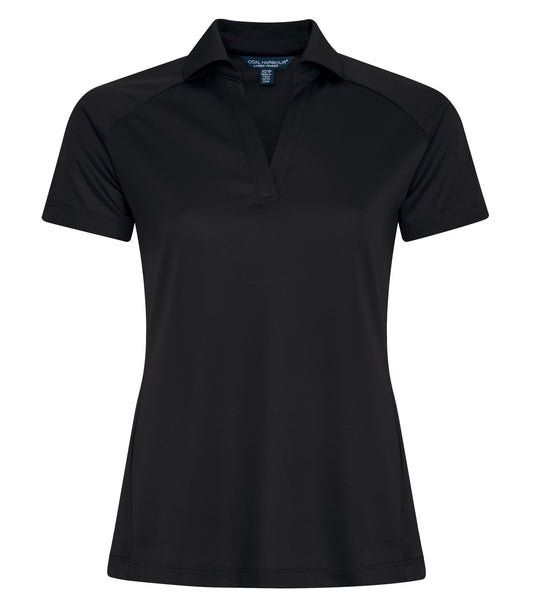 COAL HARBOUR® TECH MESH SNAG RESISTANT LADIES' POLO - Black