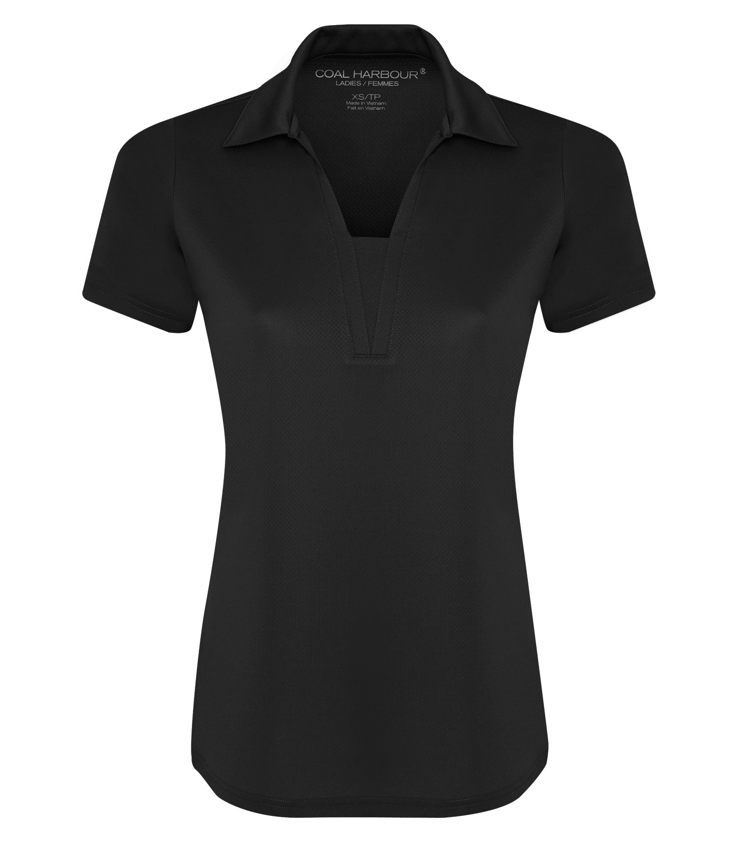 Coal Harbour CITY TECH SNAG RESISTANT LADIES' POLO (L4015) - Black