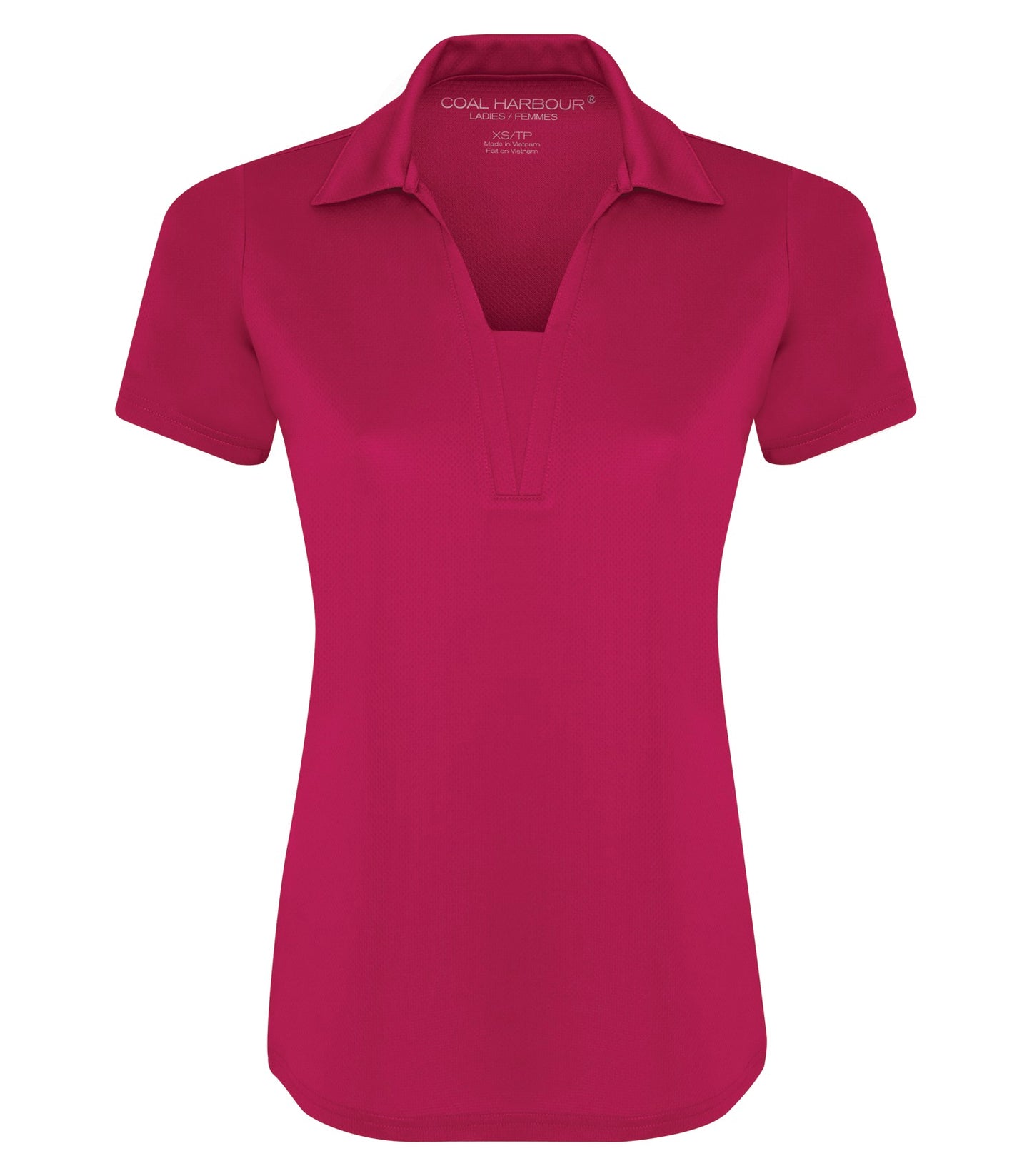 Coal Harbour CITY TECH SNAG RESISTANT LADIES' POLO (L4015) - Darkfuchia