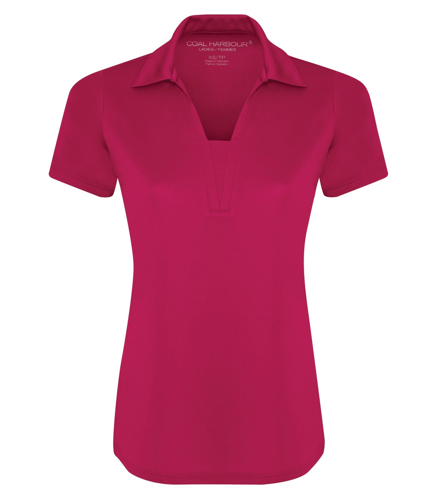 Coal Harbour CITY TECH SNAG RESISTANT LADIES' POLO (L4015) - Darkfuchia