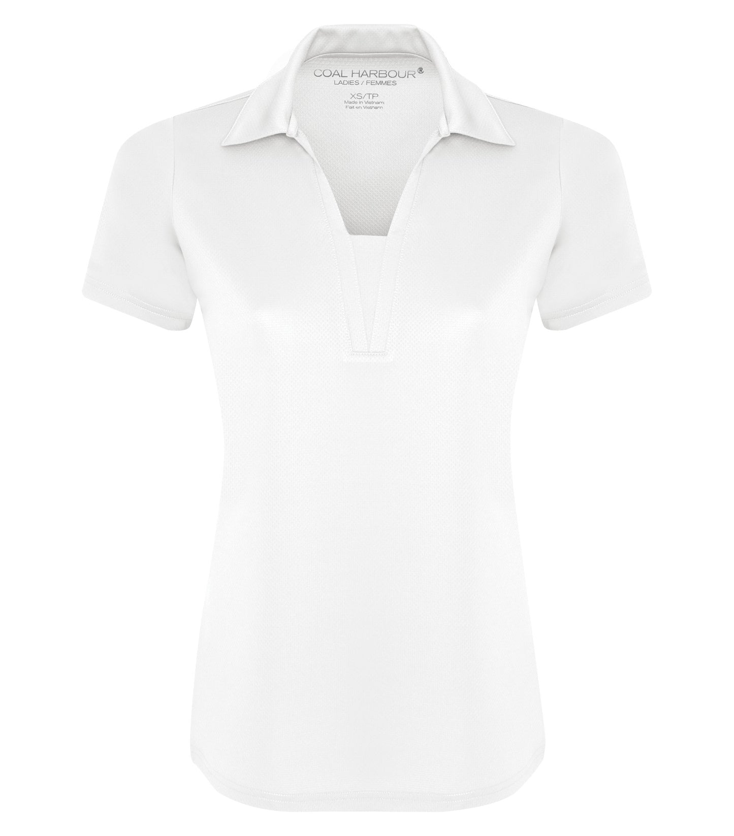 Coal Harbour CITY TECH SNAG RESISTANT LADIES' POLO (L4015) - White