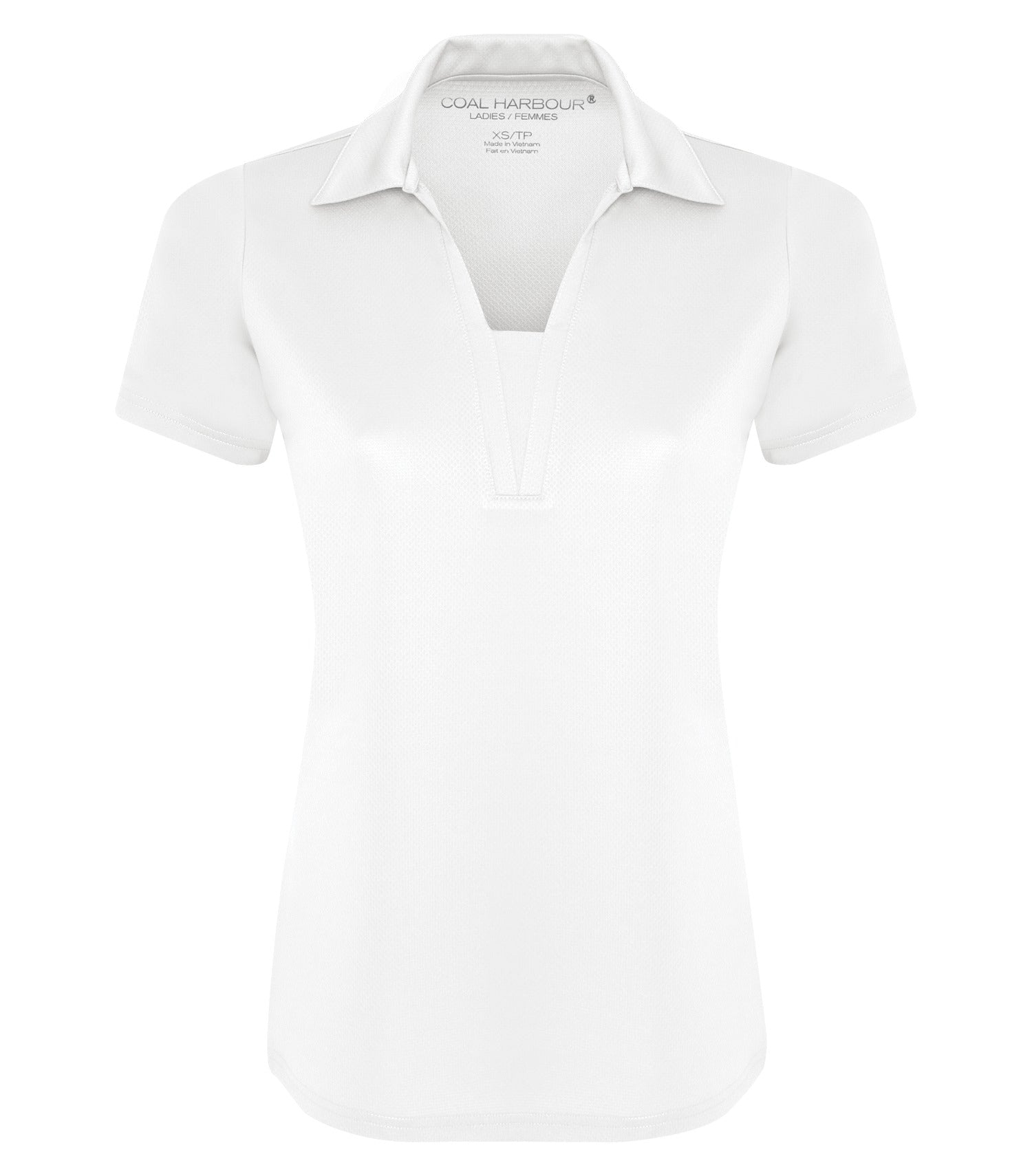 Coal Harbour CITY TECH SNAG RESISTANT LADIES' POLO (L4015) - White