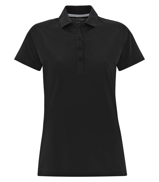 Coal Harbour COTTON SELECT SOIL RELEASE LADIES' POLO (L4023) - Black