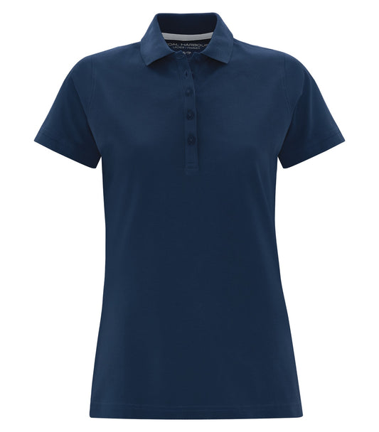 COAL HARBOUR® COTTON SELECT SOIL RELEASE LADIES' POLO - True Navy