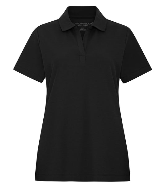 COAL HARBOUR® EVERYDAY CVC LADIES’ POLO - Black