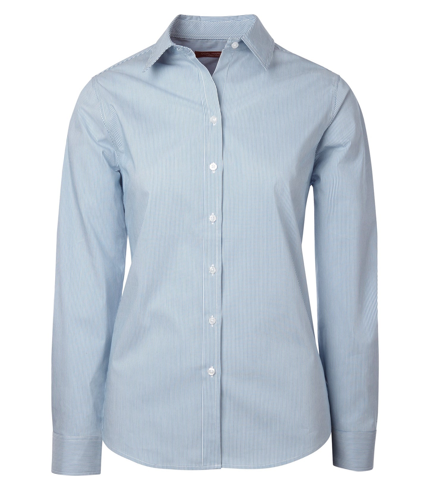 Coal Harbour MINI STRIPE STRETCH WOVEN LADIES' SHIRT (L6006) - Moonlightblue 4795