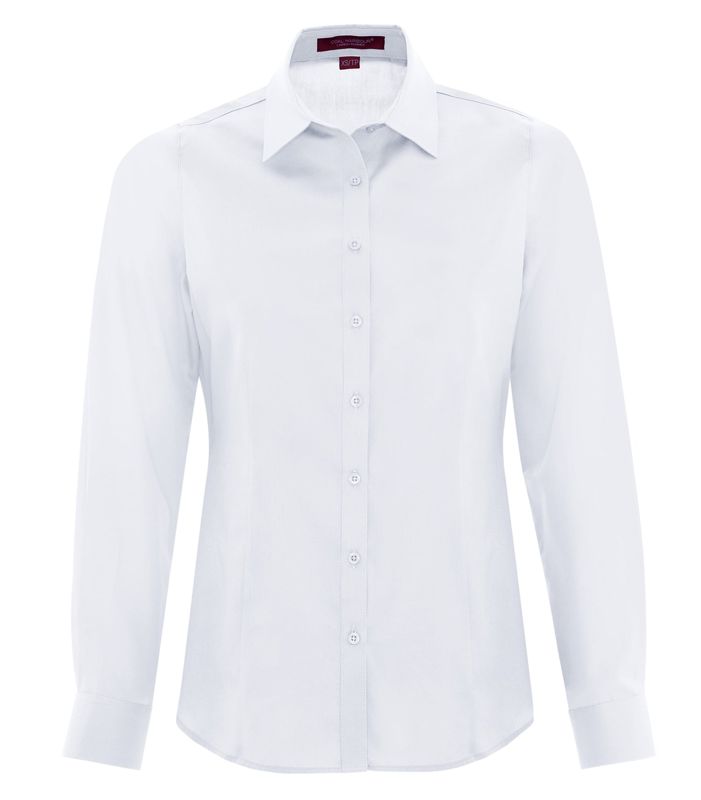 Coal Harbour EVERYDAY LONG SLEEVE WOVEN LADIES' SHIRT (L6013) - True White