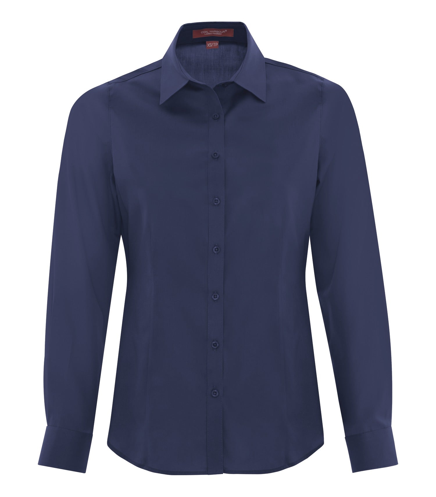 Coal Harbour EVERYDAY LONG SLEEVE WOVEN LADIES' SHIRT (L6013) - Truenavy