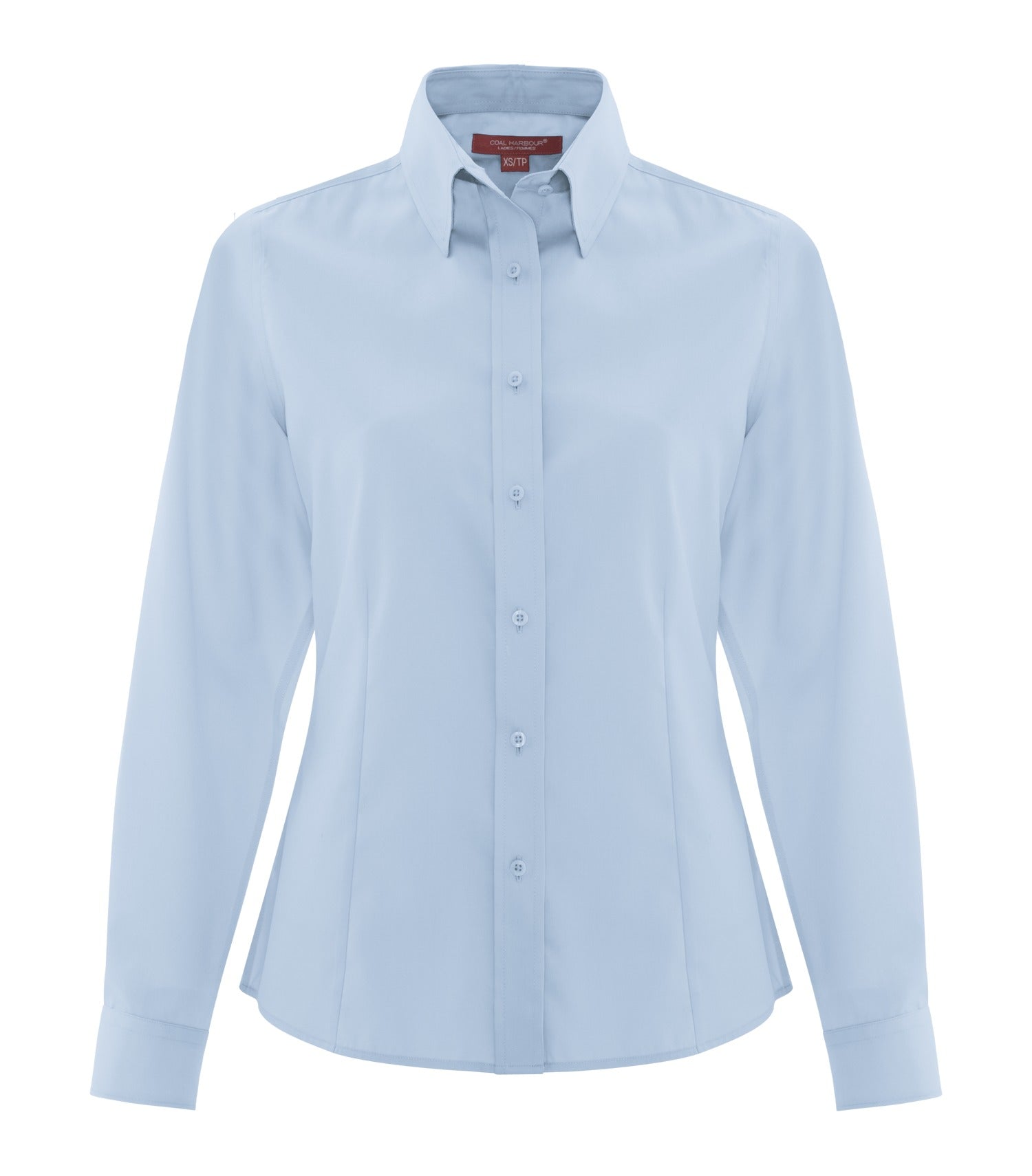 Coal Harbour NON-IRON 100% COTTON TWILL LADIES' SHIRT (L6017) - Skyblue