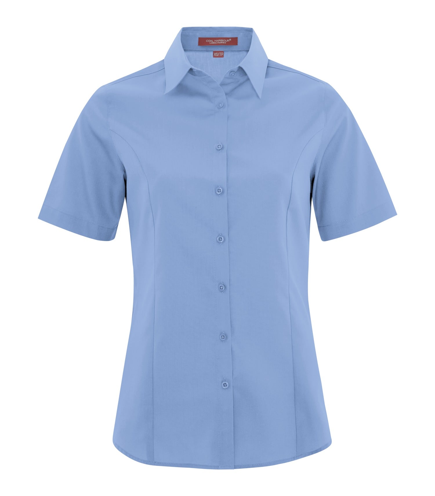 Coal Harbour EVERYDAY SHORT SLEEVE WOVEN LADIES' SHIRT (L6021) - Bluelake