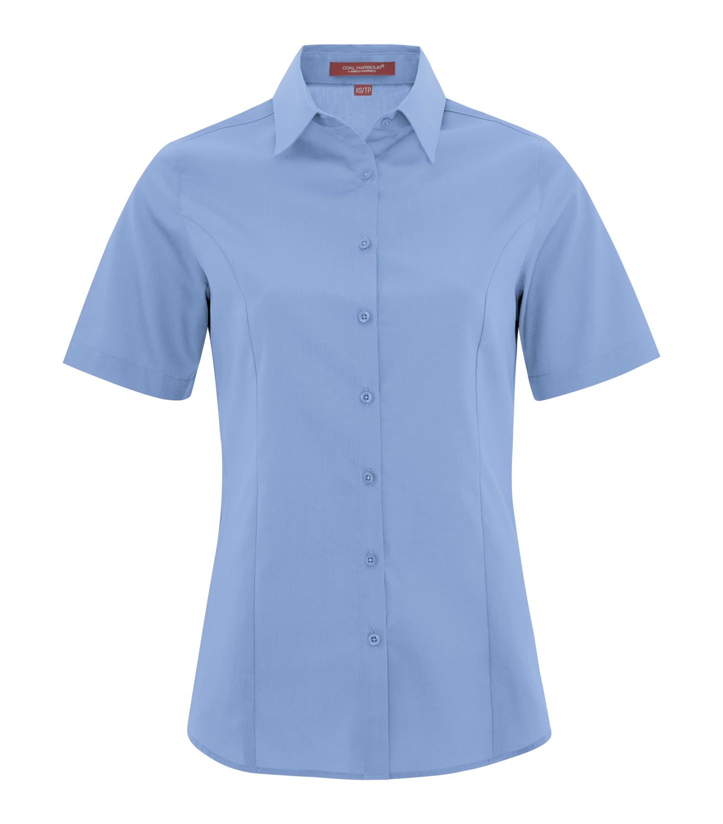 Coal Harbour EVERYDAY SHORT SLEEVE WOVEN LADIES' SHIRT (L6021) - Bluelake