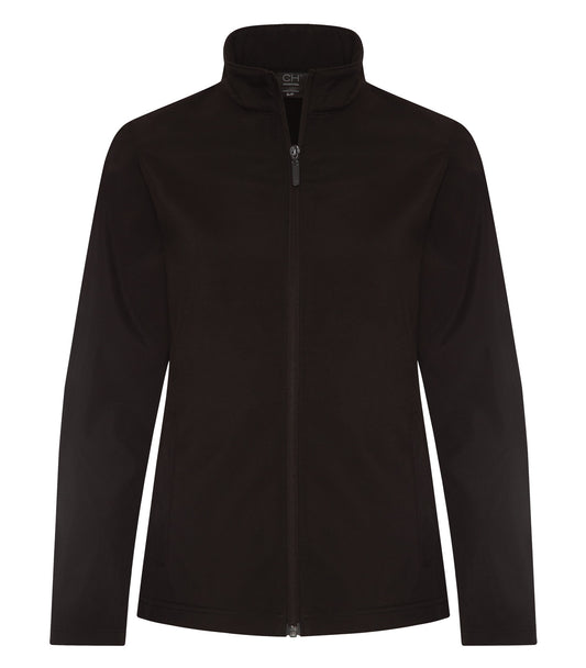 Coal Harbour ESSENTIAL WATER REPELLENT SOFT SHELL LADIES' JACKET (L7610) - Black
