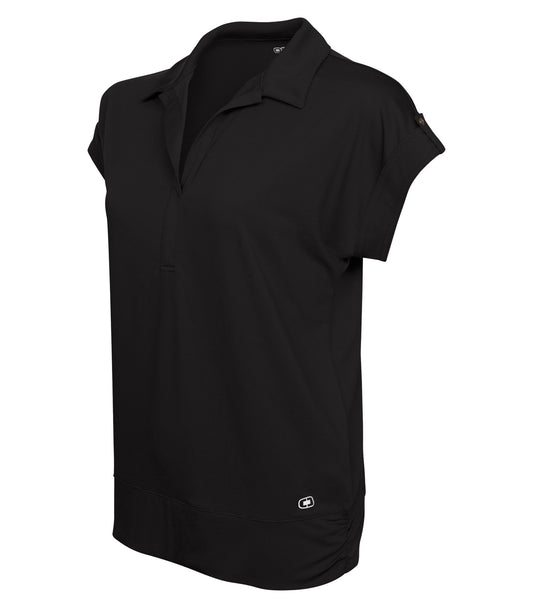 OGIO® MICROSTRIPE LADIES' POLO - Blacktop