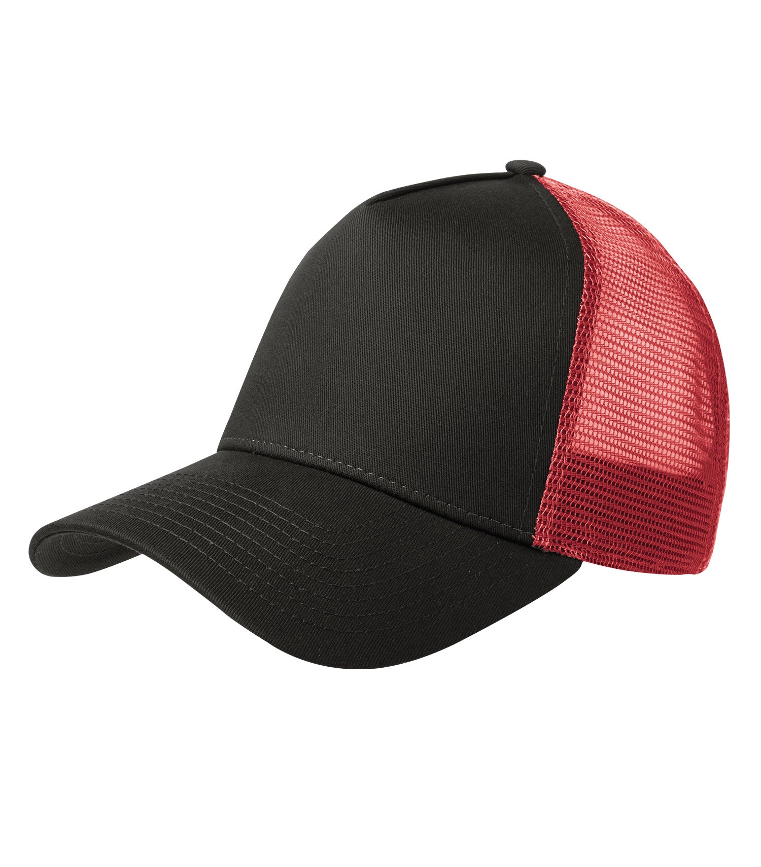New Era SNAPBACK TRUCKER CAP Flag Colours - (NE205) - Blackred Nosticker
