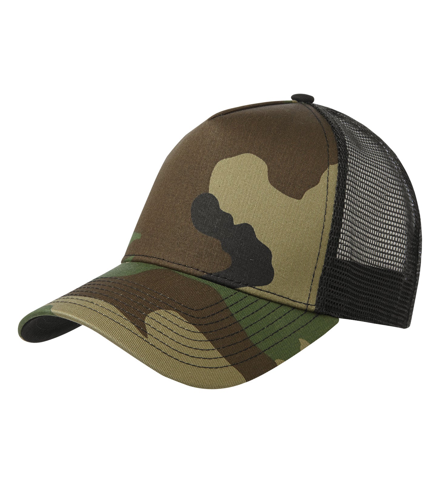 New Era SNAPBACK TRUCKER CAP Flag Colours - (NE205) - Camoblack Nosticker